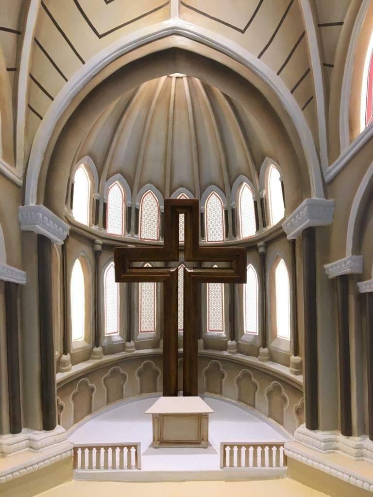 Gothic Chapel Cross Interior